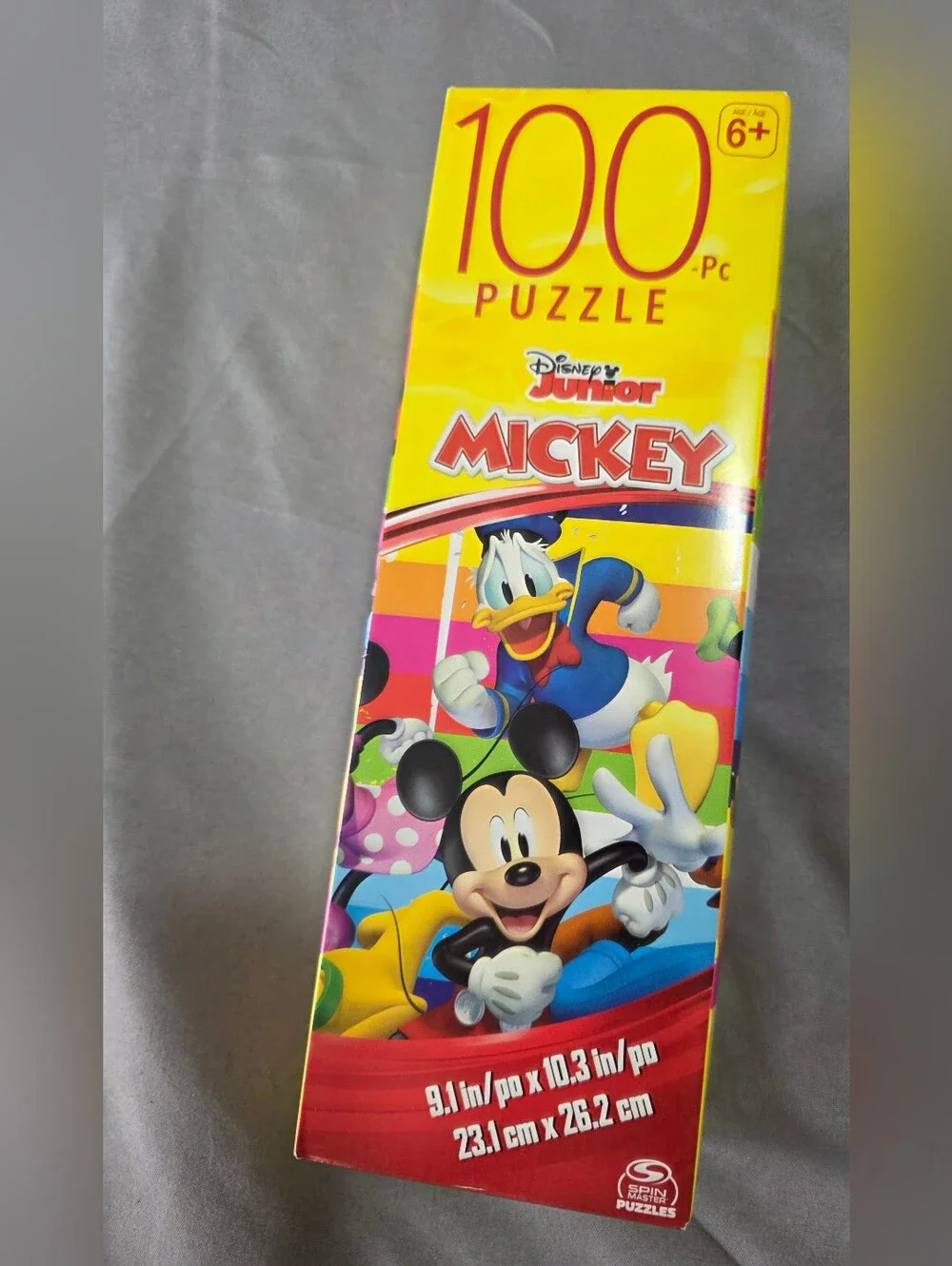 Disney Jr. Bundle-(2) Mickey Mouse 100 Piece Puzzles&Minnie Kid-Safe Headphones